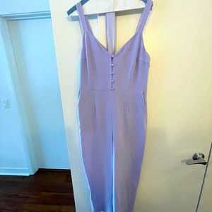 Little Moon Lavender Belted Jumpsuit
